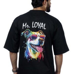 Black Dog Oversize Men Tshirt